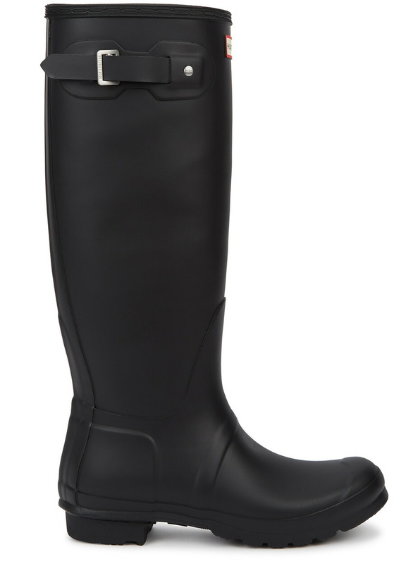 Photo: Hunter Original Tall Rubber Wellington Boots Black