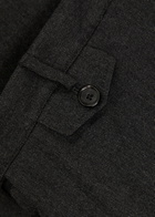 Oliver Spencer Fishtale Herringbone Cotton-blend Trousers Grey