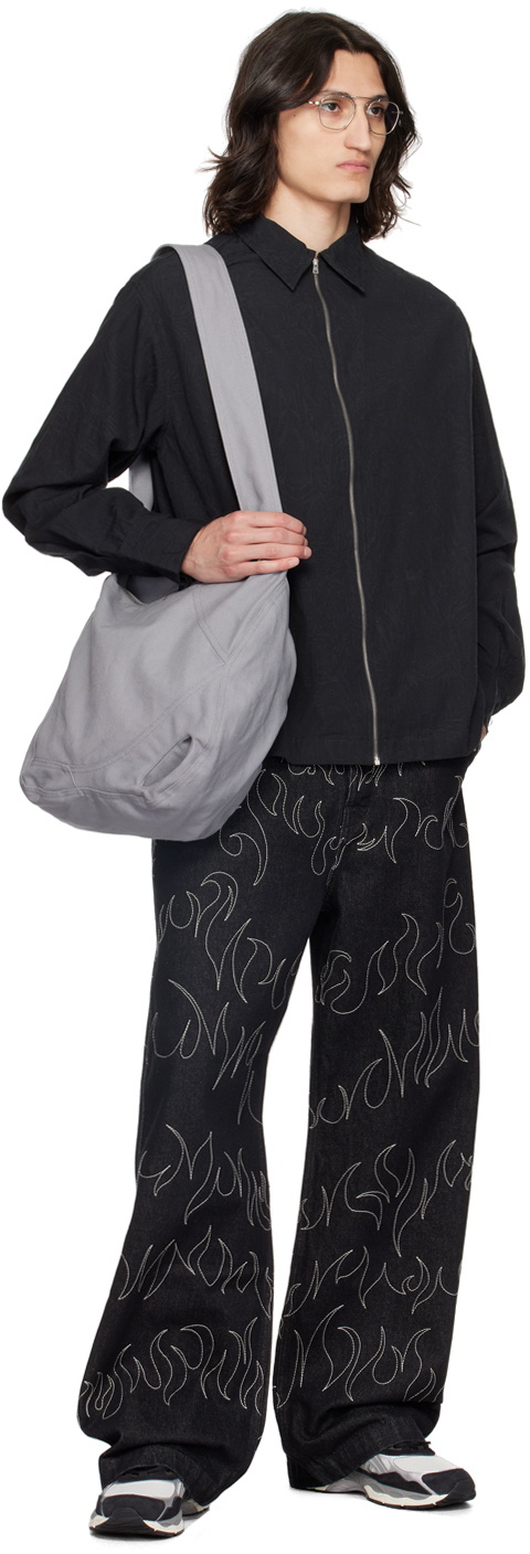 AIREI Black Zip Jacket