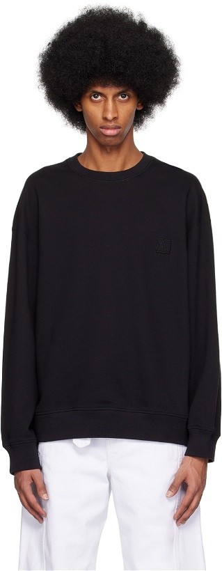 Photo: Wooyoungmi Black Printed Sweatshirt