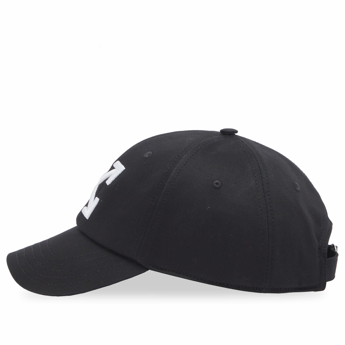 Off-White Men's Arrow Drill Baseball Cap in Black/White 