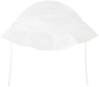 Chloé Baby White Cotton Bucket Hat