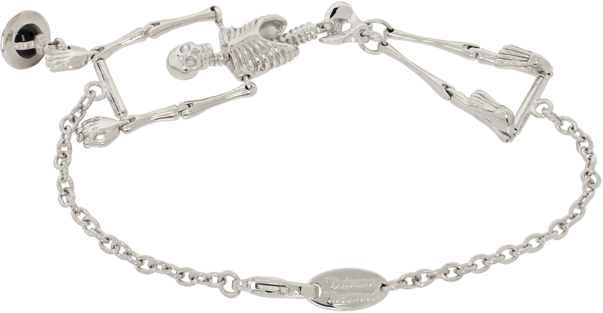 Vivienne Westwood Silver Skeleton Bracelet Vivienne Westwood