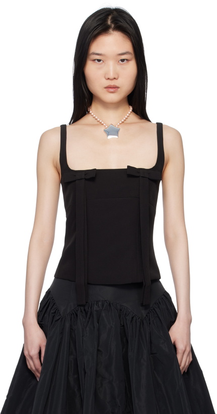 Photo: Sandy Liang Black Teacup Tank Top