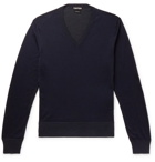 TOM FORD - Slim-Fit Silk Sweater - Navy