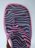 CAMPER Striped Block Heel Sandals
