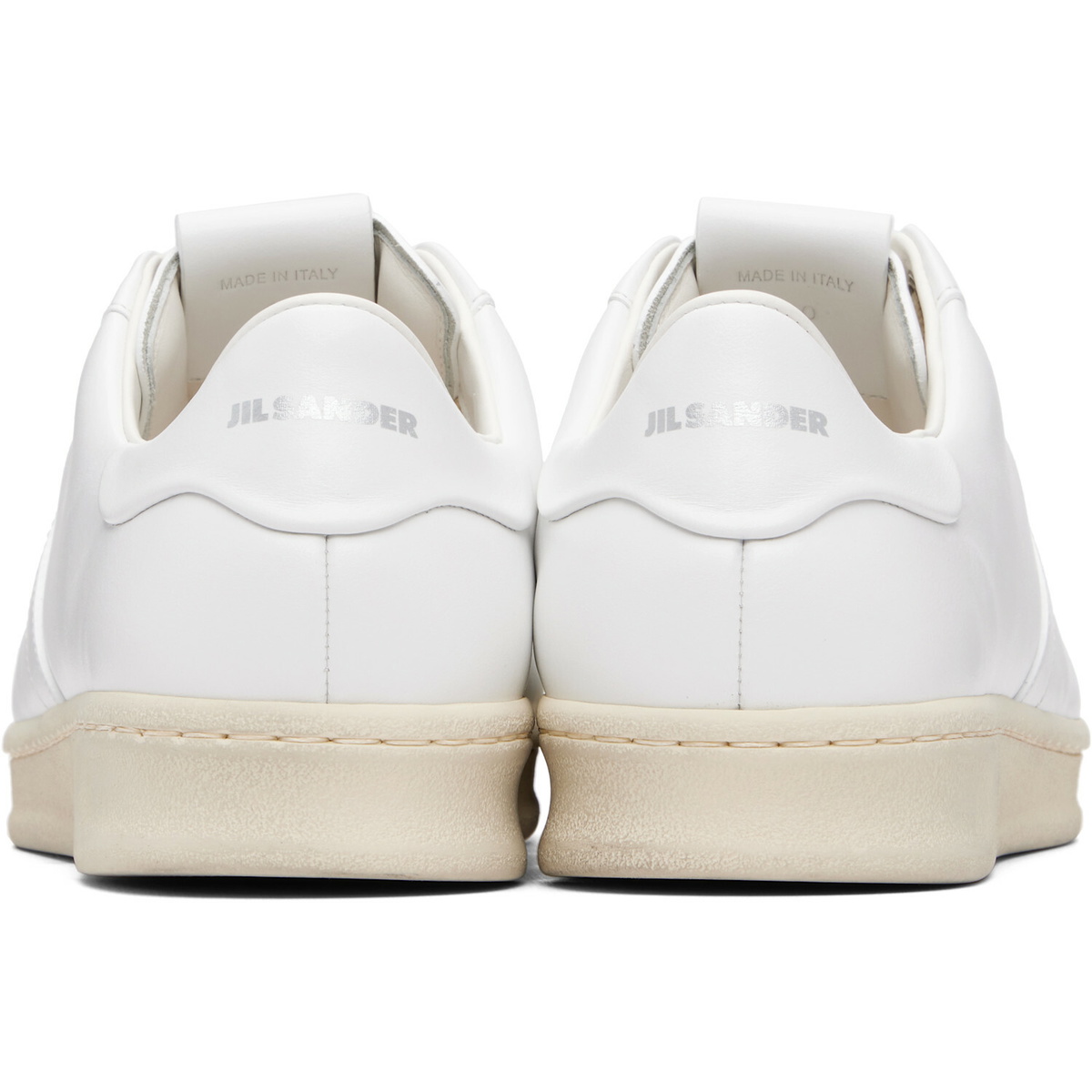 Jil Sander White Calfskin Sneakers