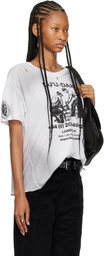 LU'U DAN White Thrash T-shirt
