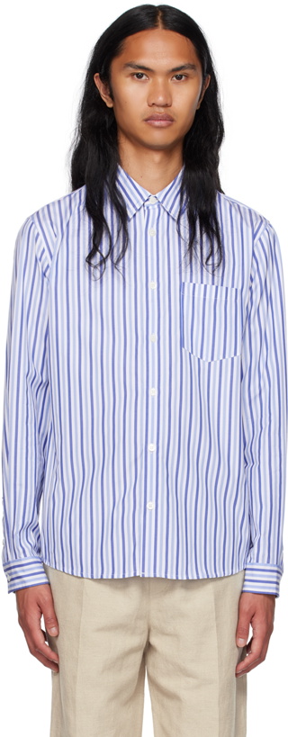 Photo: A.P.C. Blue & White Clément Shirt