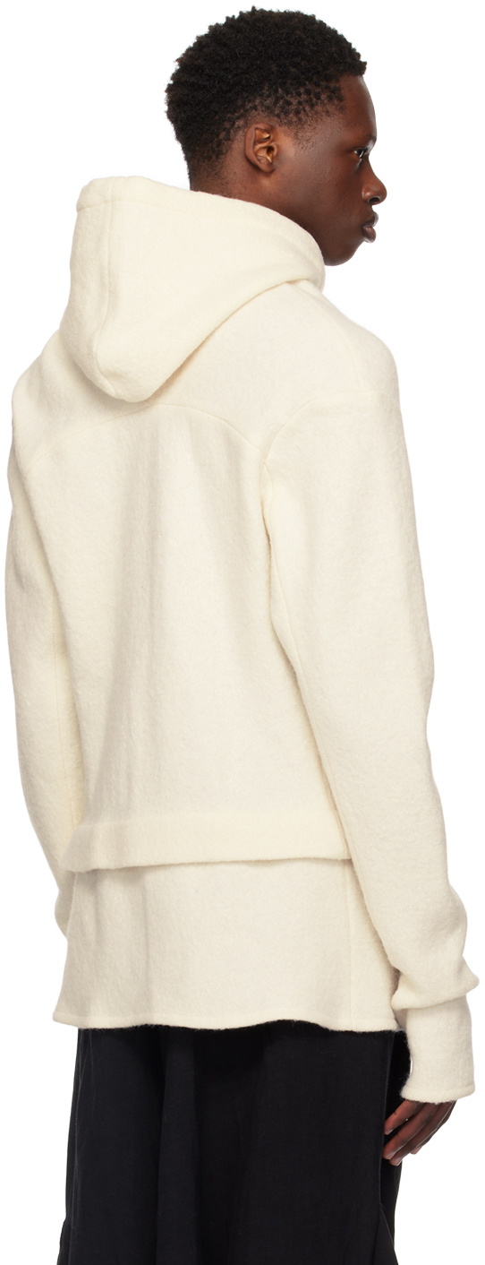 Nuba Off-White Hooded Sweater