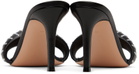 Gianvito Rossi Black Bijoux Crystal Heeled Sandals