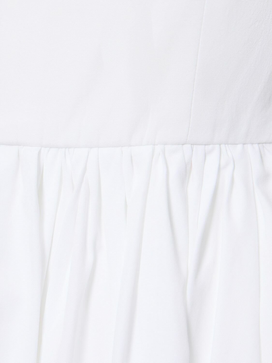 EMILIA WICKSTEAD - Terry Cotton Poplin Midi Corset Dress