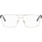 Balenciaga Silver Aviator Glasses