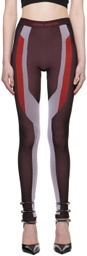 Heron Preston Brown & Red 3D Leggings