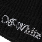 Off-White Women's Logo Beanie Hat in Black