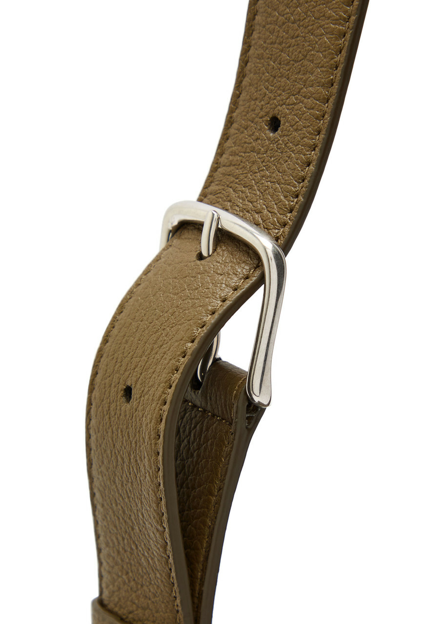 The Row Isa Leather Shoulder bag - Olive - One Size