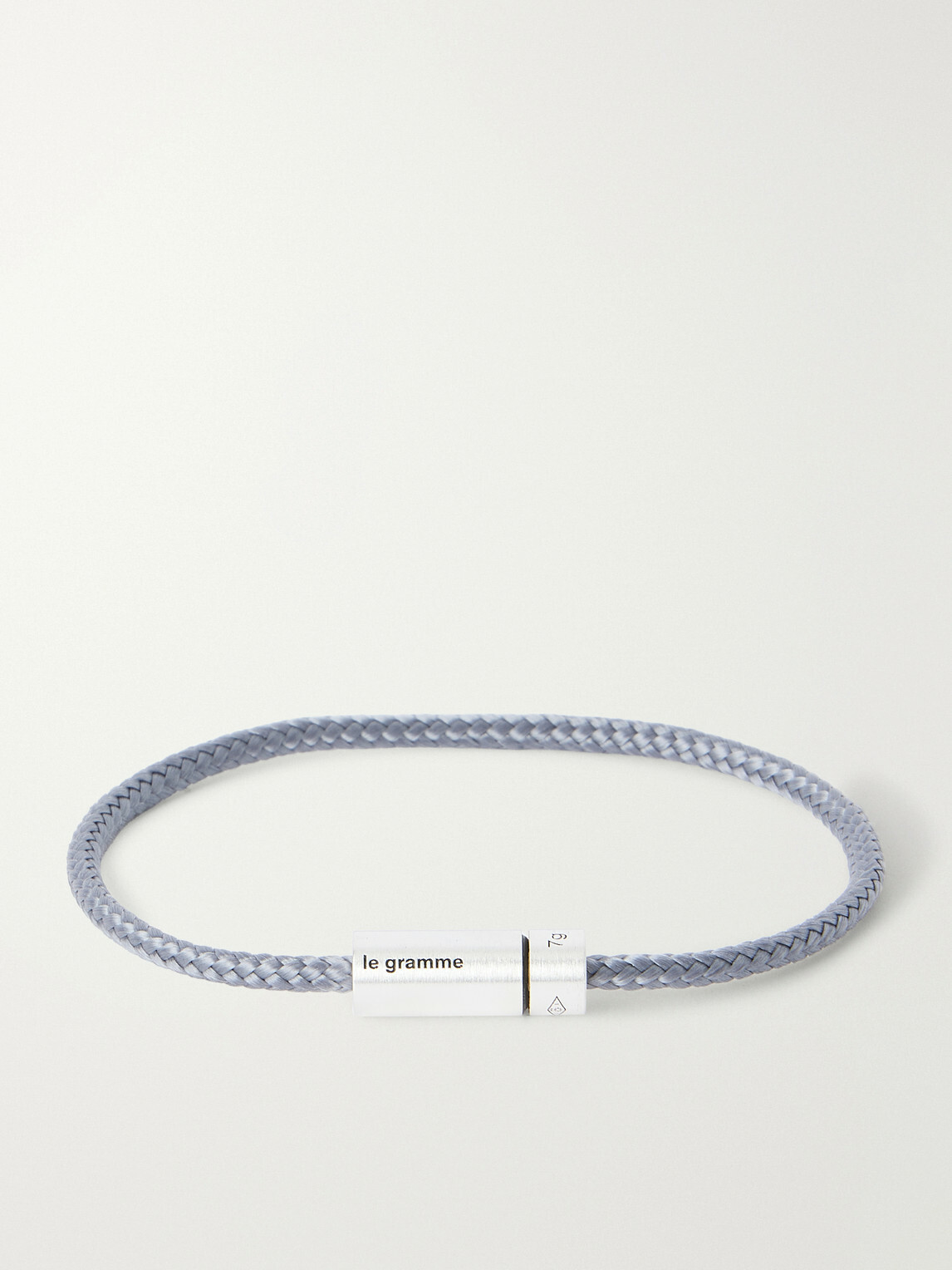 Le Gramme - 5G Sterling Silver Woven Bracelet - Gray