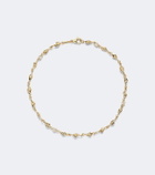 Anita Ko Shell By The Yard 18kt gold anklet with diamonds