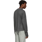 Jil Sander Grey Wool Boxy Crewneck Sweater
