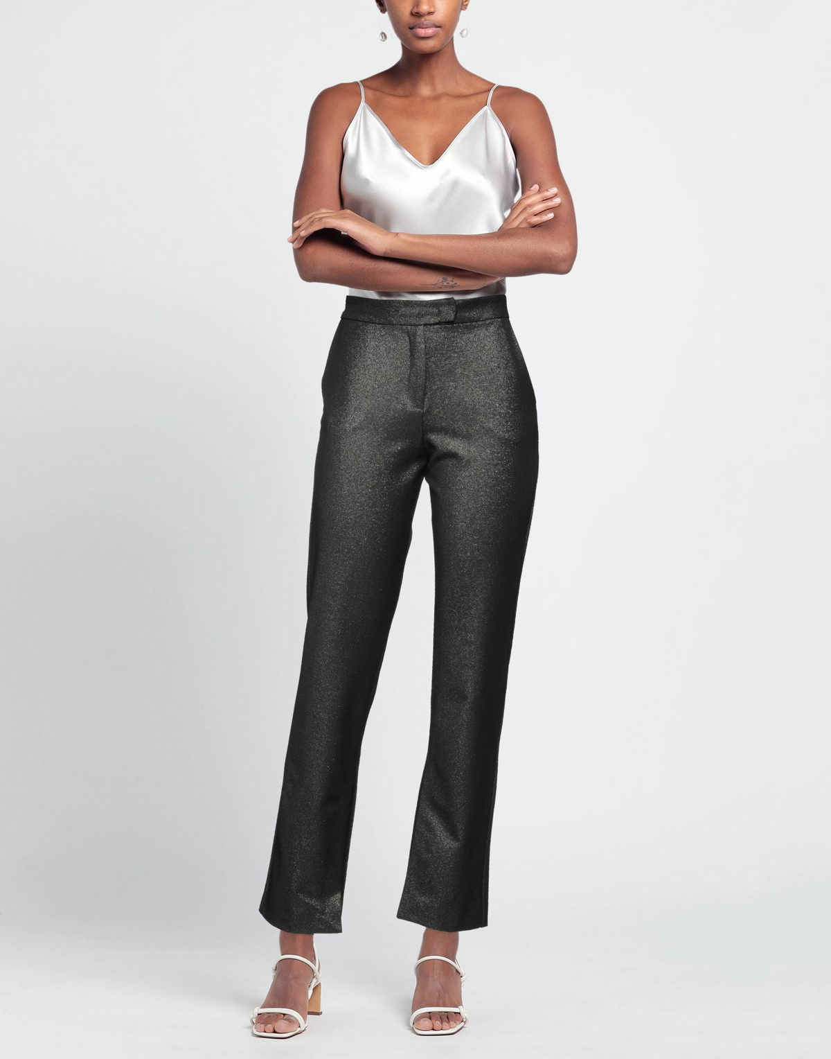 Manila Grace Womens Pants in Black