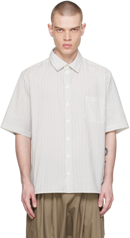 Photo: XENIA TELUNTS White Stripe Daily Shirt
