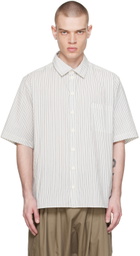 XENIA TELUNTS White Stripe Daily Shirt