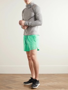 Nike Running - Stride Straight-Leg Mesh-Panelled Dri-FIT Ripstop Drawstring Shorts - Green