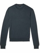 TOM FORD - Cashmere and Silk-Blend Sweater - Blue