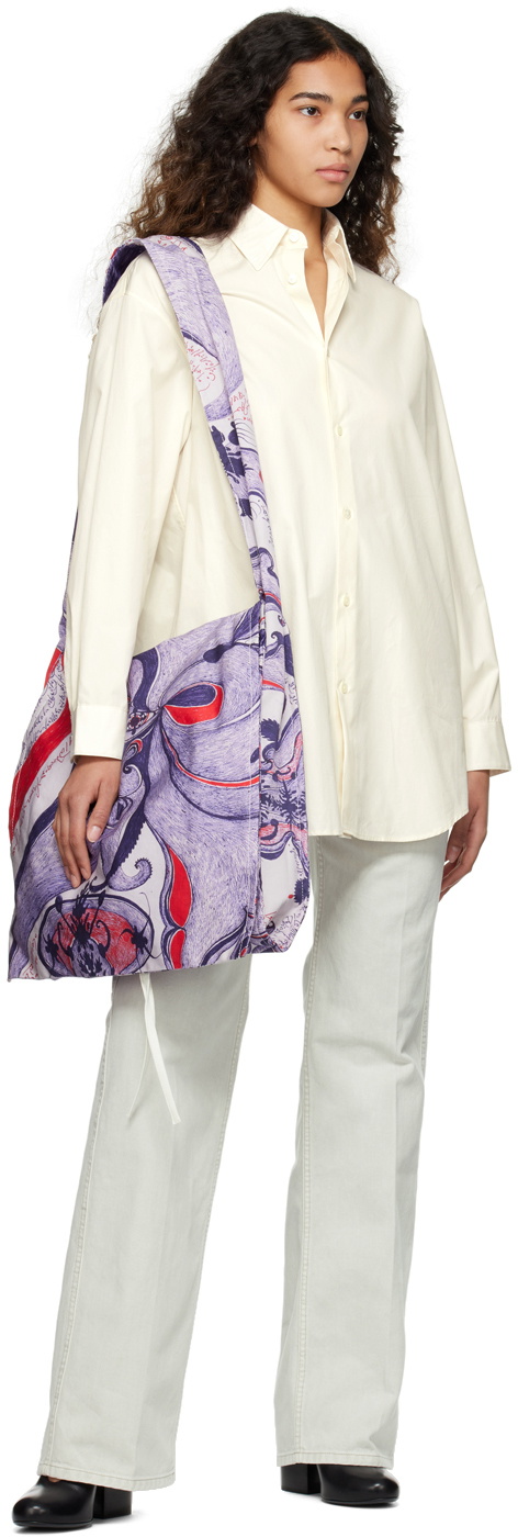 LEMAIRE Purple Pocket Messenger Bag