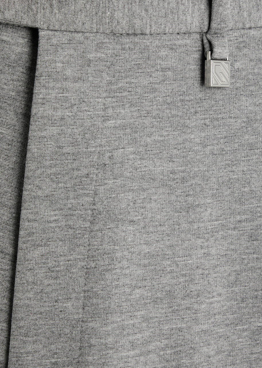Giuseppe DI Morabito Wide-leg Jersey Trousers Grey