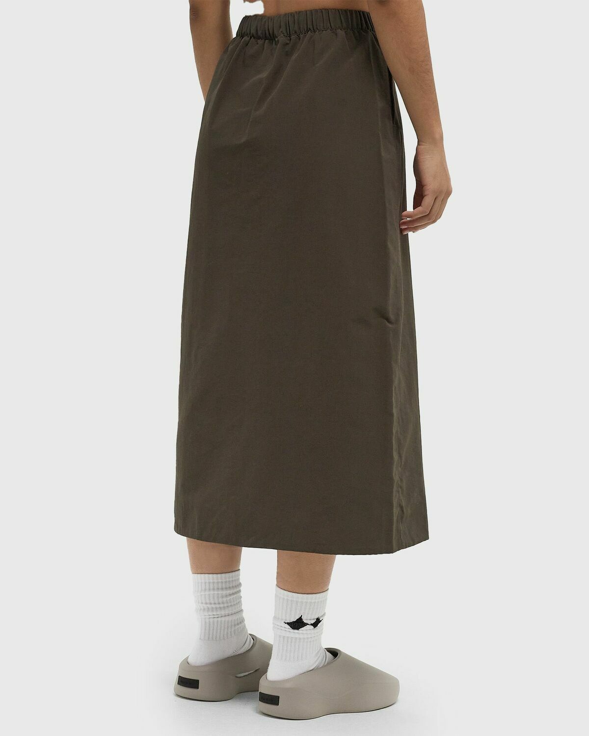 Fear of God Essentials MILITARY NYLON WRAP SKIRT Brown Women