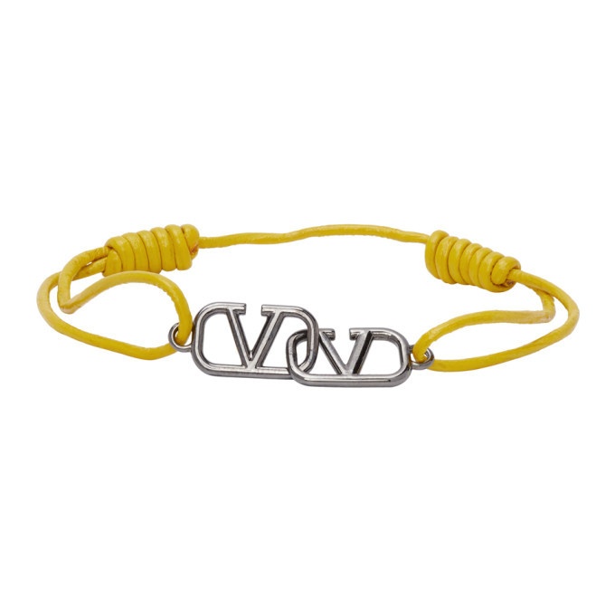 Photo: Valentino Yellow Valentino Garavani VLogo Bracelet