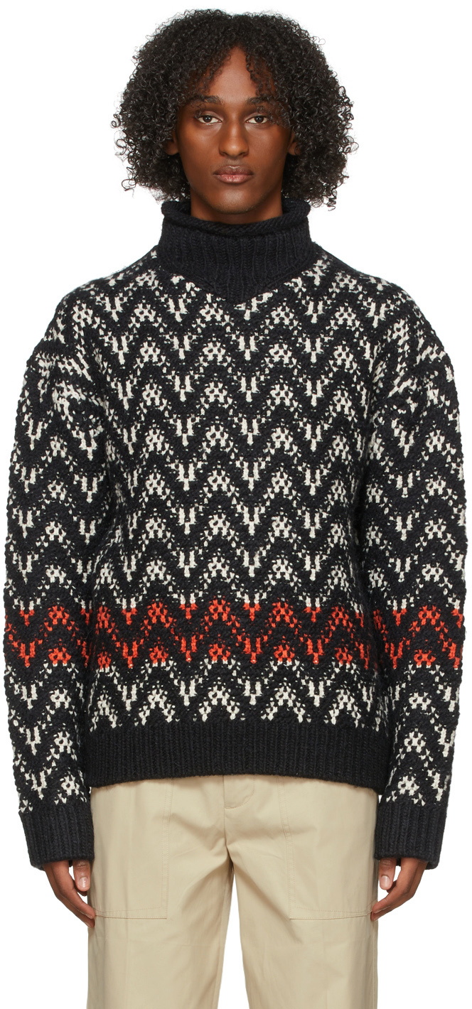 Jacquard hot sale knit cardigan