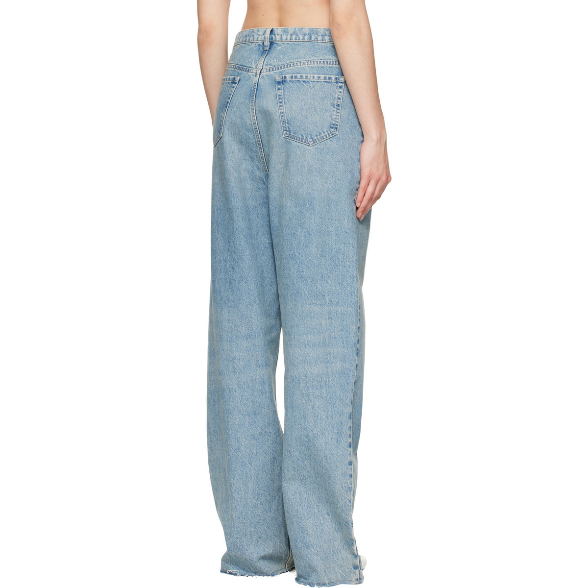Maison Margiela Blue Wide-Leg Jeans