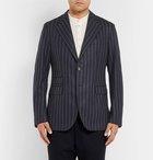 Massimo Alba - Navy Unstructured Pinstriped Wool Blazer - Men - Navy