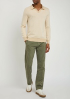 7 For All Mankind Straight-leg Cotton-blend Chinos Khaki