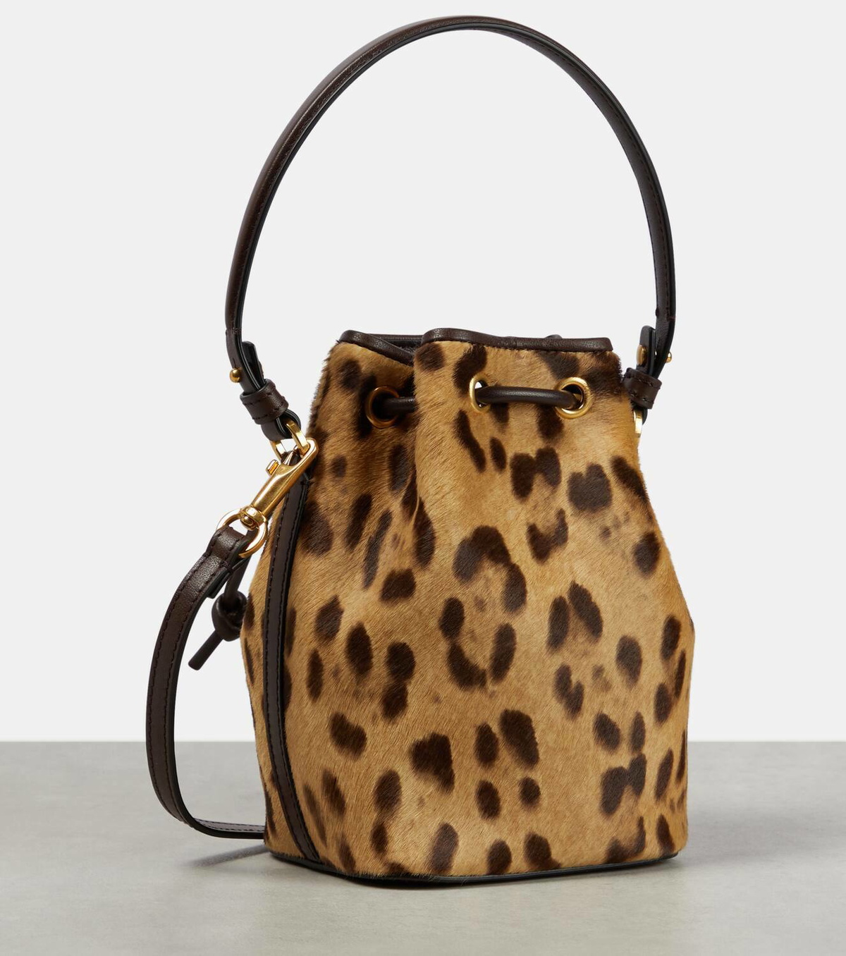 Valentino Garavani VLogo Signature Mini calf hair bucket bag Valentino