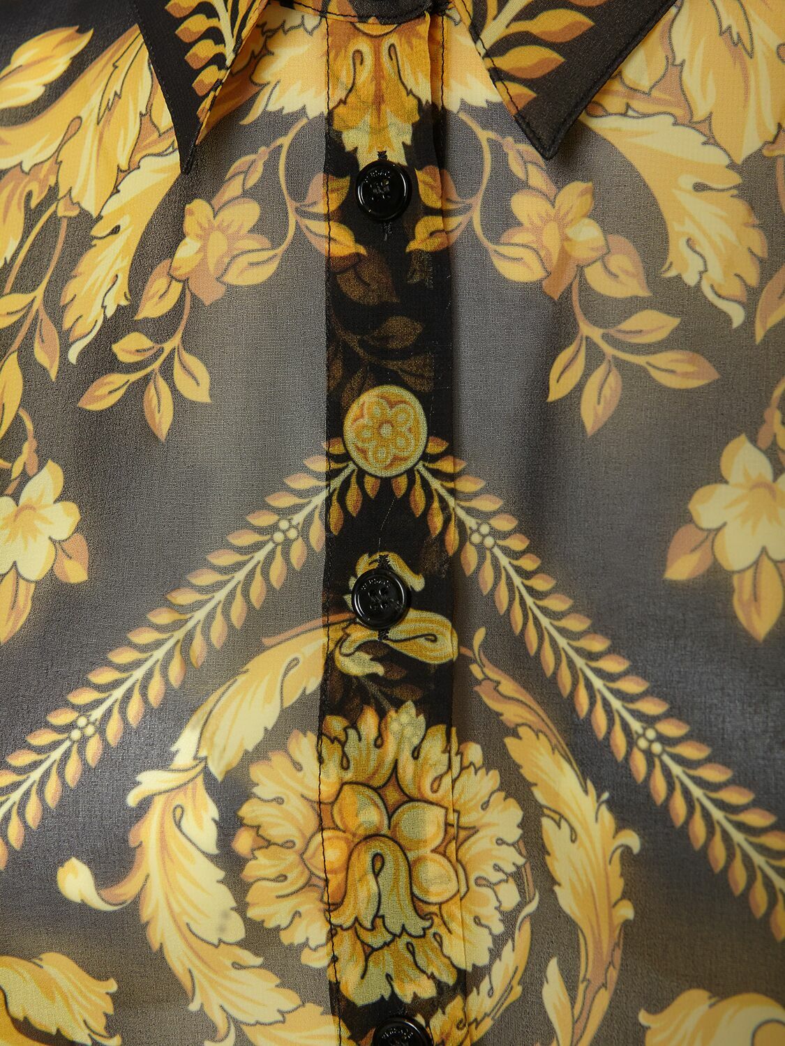 VERSACE - Barocco Print Long Chiffon Kaftan Dress Versace
