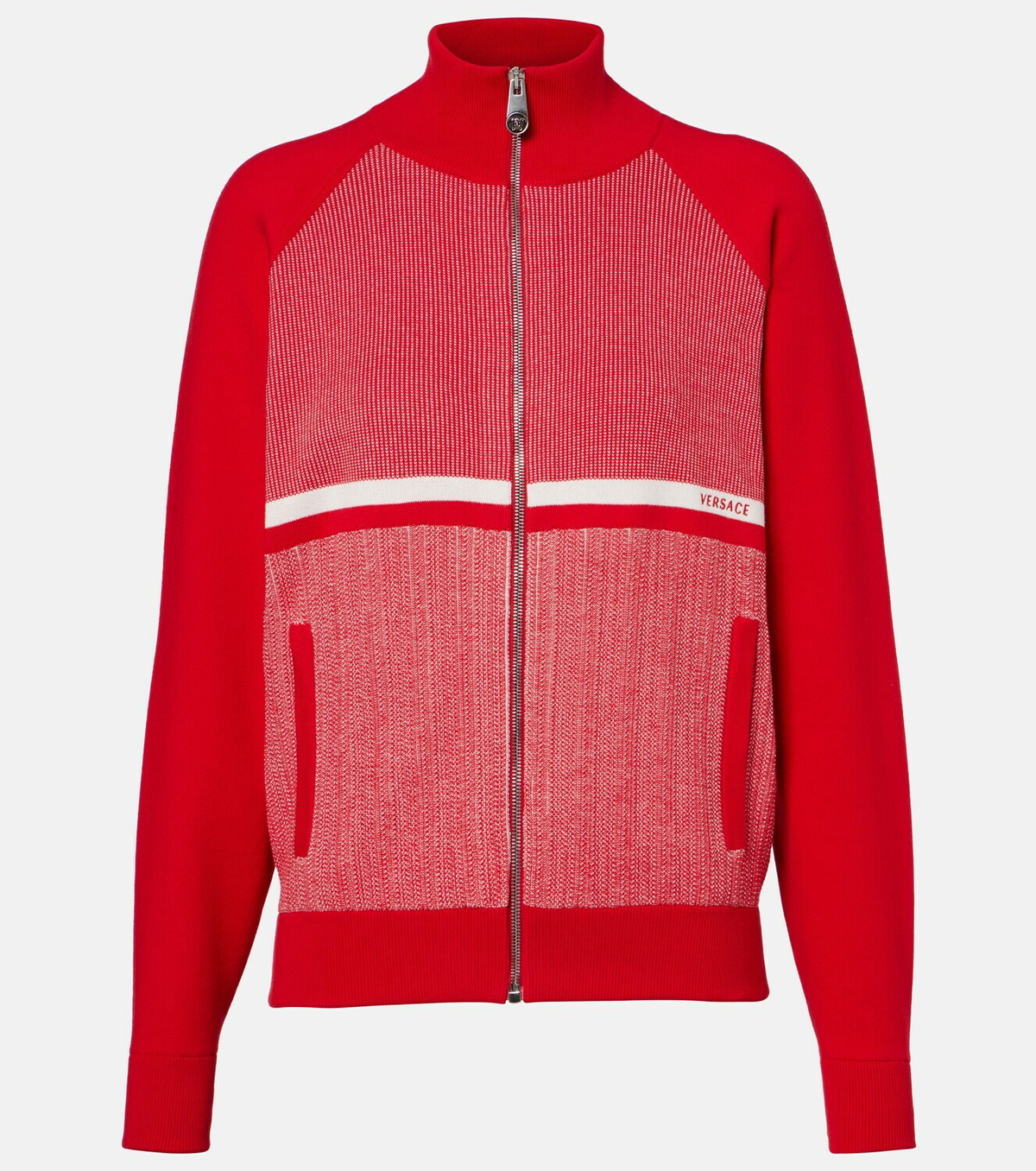 Versace Cotton-blend jacquard jacket