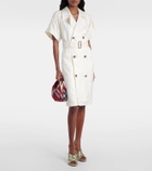 Burberry Belted midi dress
