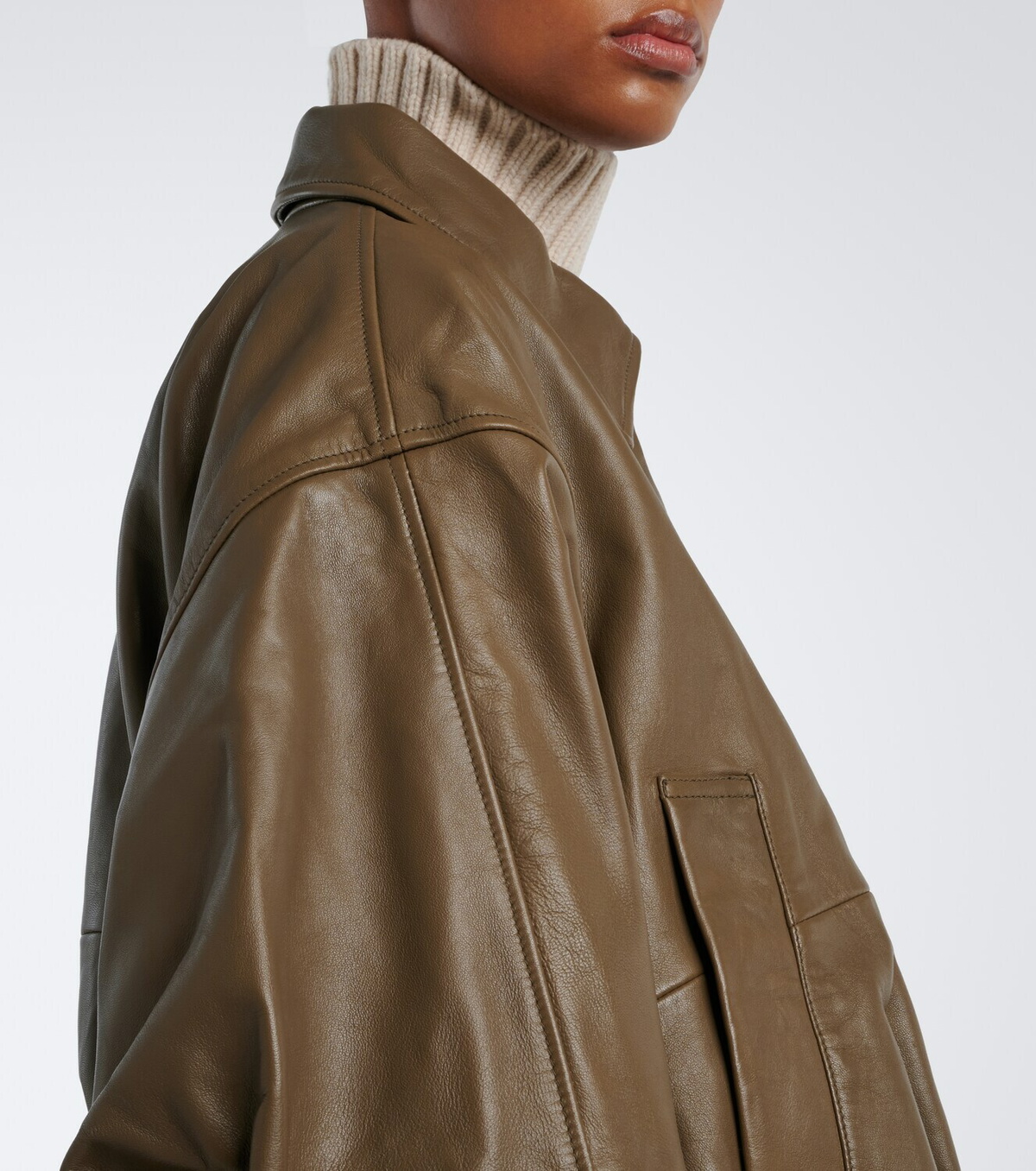 Róhe Leather blouson jacket