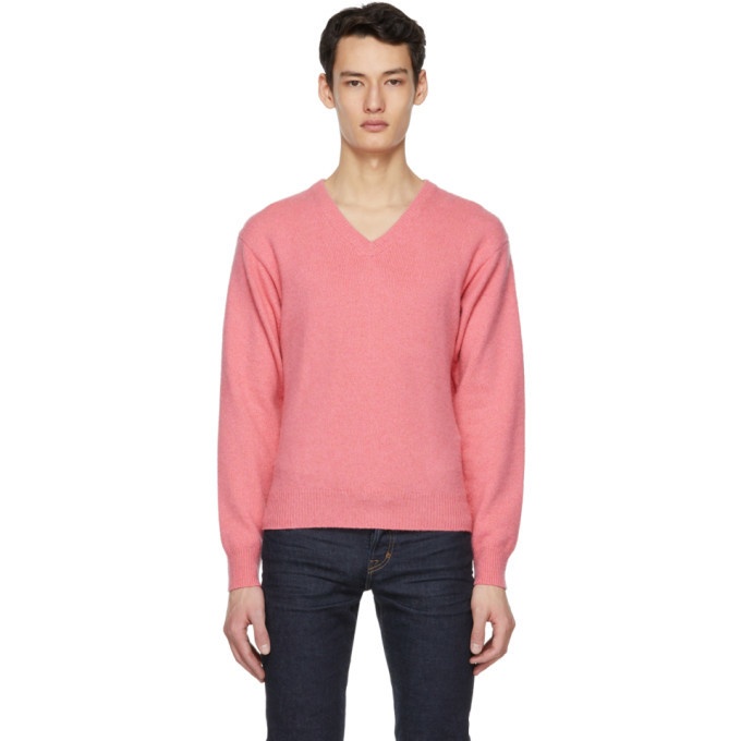 Photo: Tom Ford Pink Cashmere V-Neck Sweater