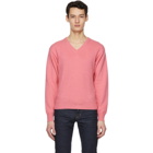 Tom Ford Pink Cashmere V-Neck Sweater