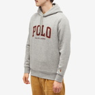 Polo Ralph Lauren Men's Polo College Logo Hoodie in Dark Vintage Heather