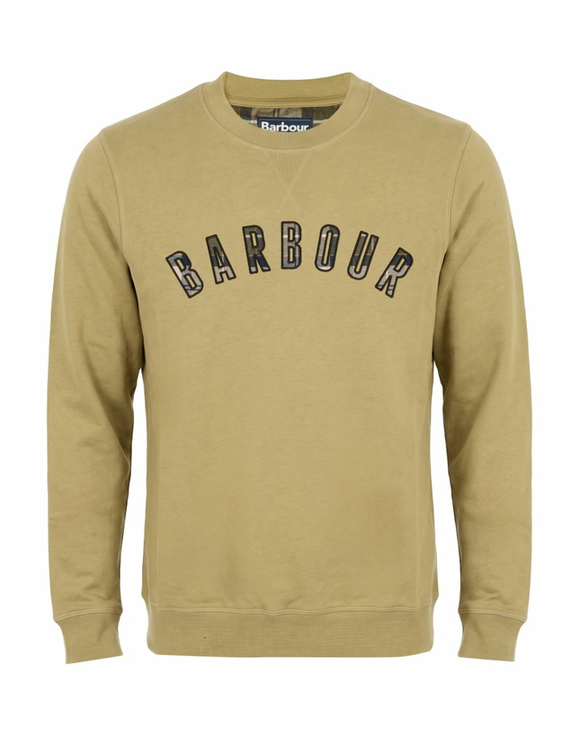 Photo: Barbour Mens Sweatshirt in Sage green