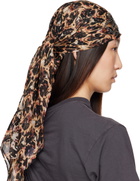 Collina Strada Brown Princess Foulard Scarf