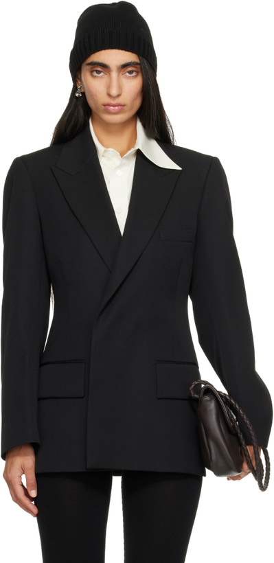 Photo: Bottega Veneta Black Floating Wool Jacket