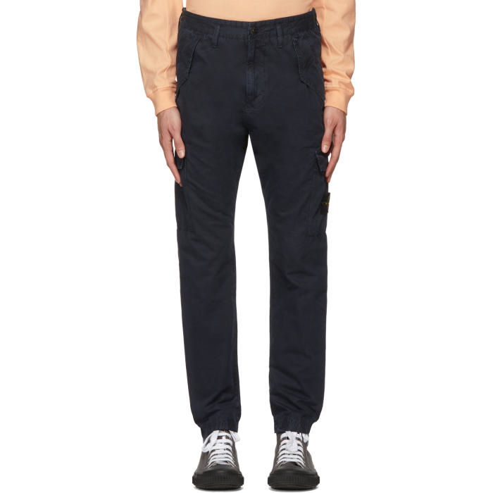 Photo: Stone Island Navy Cargo Pants