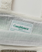 Casablanca Cotton Crochet Bag Green - Mens - Messenger & Crossbody Bags