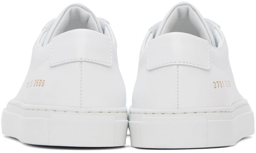 Common Projects White Original Achilles Low Sneakers